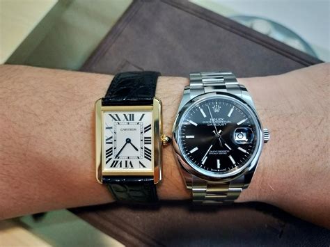 is rolex or cartier better|rolex tank.